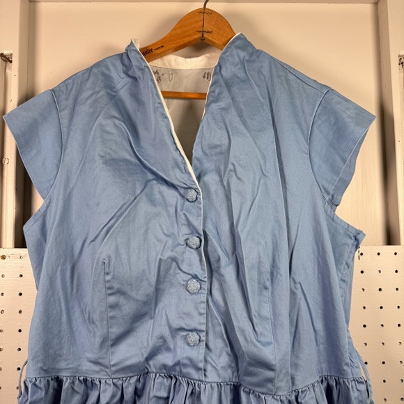 Disney Parks Dress Womens L? 40" Chest Blue Sleeveless Library Beauty Beast - Picture 3 of 14